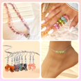 thumbnail image 2 of Naler 800 Cuentas de Piedras y Cuarzos para hacer Pulseras y Collares Kit Completo de 914 Accesorios para Manualidades Decorativas Regalo Bricolaje para Ni&ntilde;as Mujer (26 Colores), 2 of 7