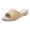 Yellow, variant on Rokment Womens Linen Straw Patchwork Backless Sandals Boho Beach Comfortable Espadrilles Wedge Walking Slip on Stylish Casual Platform Mid Heels Dress Slides Mules Black Size 6