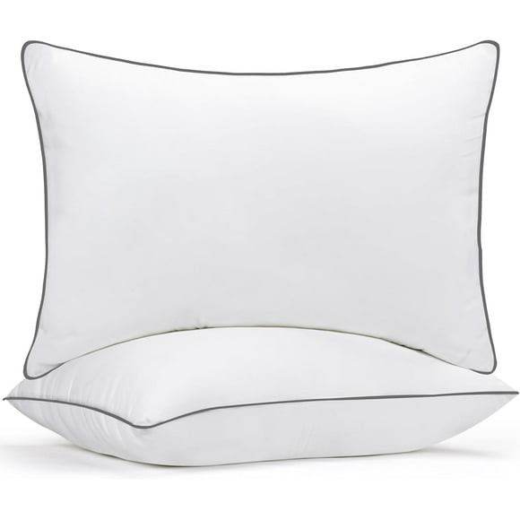 Bed Pillows for Sleeping (Navy) King Size Set of Hotel Pillow Cooling Pillows for Side Back or Stomach Sleepers