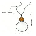thumbnail image 3 of 10x Magnifier Pendant Necklace - Multifunctional Daily Wear Jewelry, Practical for Reading Small Text, Ideal Gift for Mother’s Day & Birthdays(Orange+Red+Blu), 3 of 7