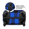 thumbnail image 4 of Haiem Buffalo Plaid Blue Black Luggage Cover,Durable, Washable Suitcase Protector With Anti-Scratch Technology - Keep Your Luggage Looking New Medium, 4 of 9