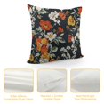 thumbnail image 4 of Shiartex &nbsp;Black Floral Pillow Cases Vintage Flowers Branches Garden Plant Pillow Sham Throw Pillow Covers One Side Printing Standard Size, 4 of 5