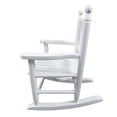 thumbnail image 4 of Triple Tree Kids Solid Print Wood Indoor Rocking Chair, White, 4 of 7
