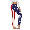 thumbnail image 4 of Luwomo Women Yoga Pants High Waist Lifting Stars Design Running Workout Fitness Stretchy Tight Comfy Leggings, 4 of 4