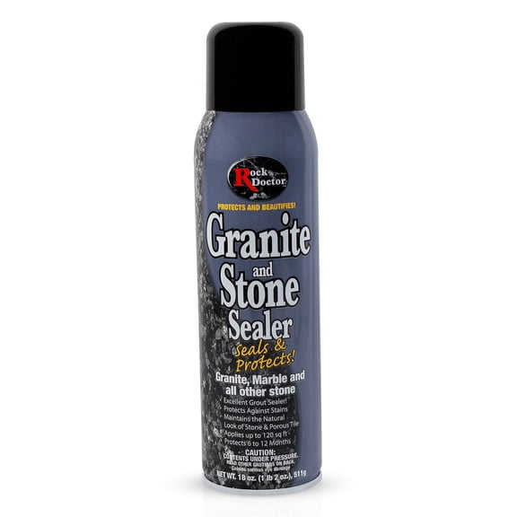 Rock Doctor Granite Sealer for Marble, Stone, and Tile Countertops, Streak-Free Finish with Stain Resistant Moisture Protection, Interior and Exterior Use, Pack of 1