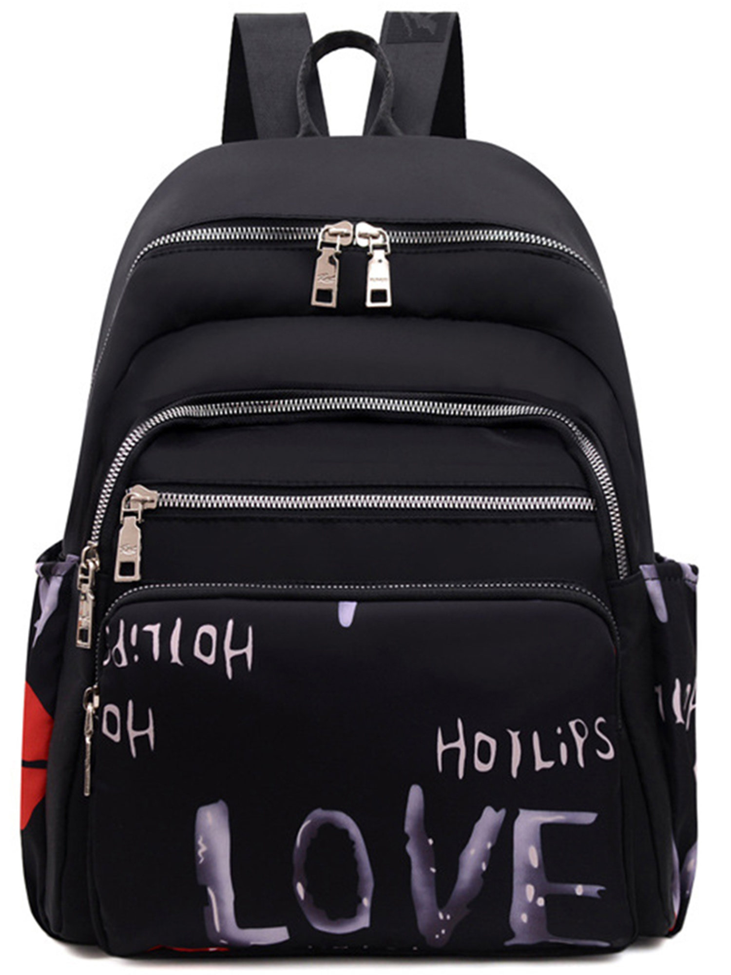 Sexy Dance Women Daypack Multi Pockets Backpack Top Handle Shoulder Bags Lightweight Knapsack