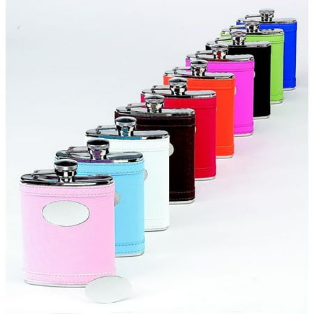 

LIME GREEN FLASK W/ ENG. PLATE STAINLESS STEEL.