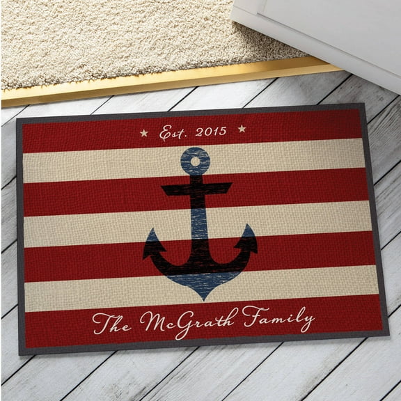 Personalized Summer Anchor Doormat