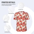 thumbnail image 3 of KLL Tomatoes for Men's Baseball Shirts,Short Sleeve Casual Shirts Button Down Shirt for Men Beach Summer Wedding Shirt-4X-Large, 3 of 7