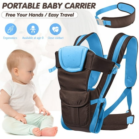 Amerteer Ergonomic Baby Carrier Backpack, Lightweight Windproof 4 Positions Front and Back Wrap Rider,360° Ergonomic All Season Baby & Child Infant Toddler Newborn Carrier