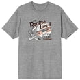 thumbnail image 5 of Looney Tunes Wile E. Coyote Rocket Board Men's Heather Grey Graphic Tee-XXL, 5 of 6