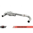 AWE Tuning BMW F3X 340i Touring Edition Axle-Back Exhaust - Chrome Silver Tips (90mm) main image 0