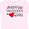 thumbnail image 4 of Inktastic Happy Valentines Day Red Hearts and Arrow Boys or Girls Toddler T-Shirt, 4 of 5