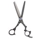 thumbnail image 4 of 2 uds negro profesion salón peluquero corte regular texturizante adelgazamiento tijeras tijeras peluquería de herramientas de peluquería 6,5 ', 4 of 9