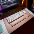 thumbnail image 2 of CSChome Mouse Wrist Support Wrist Rest Set Ergonomic Super Soft Double Sided Faux Leather Non-Slip Keyboard Support, 2 of 7