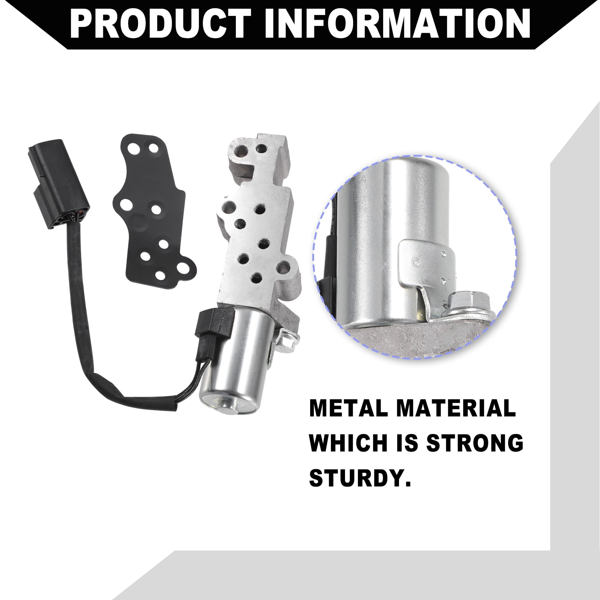 Engine Variable Valve Timing VVT Solenoid for Infiniti QX4 2001 - 2003 / Inner / Durable Metal / 2 Pcs