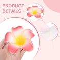 thumbnail image 3 of Uxcell 20-Pack Flores de Plumeria Artificiales, Cabezas de Flores de Seda Falsas Plumeria en Bulto para Manualidades/ Vestidos/ Decoración de Bodas/ Fiestas [Corazón Amarillo Rojo, 3.35"/ 8.5cm], 3 of 6