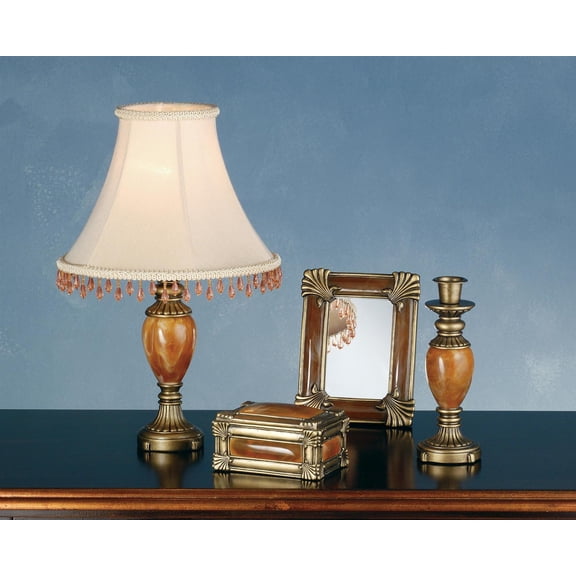 Meyda Tiffany 69537 Lamp Sets From The Boca Raton Collection - Brass