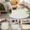 thumbnail image 5 of Round Rug 4Ft Washable Non-Slip, Palm Leaves Circle Area Rugs for Living Room Bedroom, Farmhouse Summer Tropical Leaf Flowers Indoor Floor Mats Carpet Runner for Home Decor Aesthetic, 5 of 8