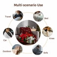 thumbnail image 6 of Throw Blanket Fleece Throw Blanket 40x50in, Merry Christmas Bird Poinsettia Soft Lightweight Bed Blankets Farm Berry Red Black Buffalo Plaid Fuzzy Couch Blankets for All Season, 6 of 8