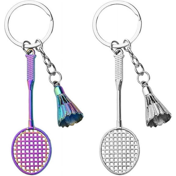 Sport Badminton Key Chain for Women Men Badminton Lover Coach Birthday Gifts for Women Men Badminton Player