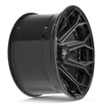 thumbnail image 4 of 4PLAY Wheels 4P80 22 Inch Rims Fit 6x135 & 6x139.7 22x12 Gloss Black Brushed with Tinted Clear (Set of 4), 4 of 5