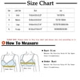 thumbnail image 3 of Women Bras Steel Ring Gathering Bra Underwear Daily Bra Bras for Women No Underwire White L, 3 of 3