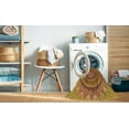 thumbnail image 2 of Ahgly Company Machine Washable Indoor Square Transitional Grapefruit Red Area Rugs, 4' Square, 2 of 7