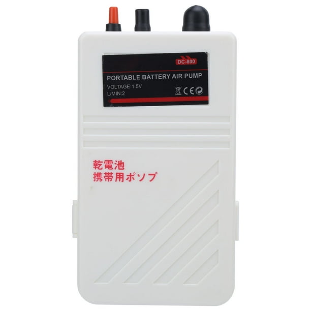 Bomba De Oxígeno Para Acuario, Mini Bomba De Oxígeno, Bomba De Aire Para Acuario, Batería De Emergencia Eléctrica Portátil, Bomba De Oxígeno De 1,5 V Para Pesca ANGGREK Aquarium Air Pump