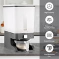 thumbnail image 5 of Tkrady 25 Lbs Rice Dispenser, Large Grain Container Storage with Lid Measuring Cylinder Moisture Proof Household Cereal Dispenser Bucket for Kitchen Soybean Corn -Grey, 5 of 8