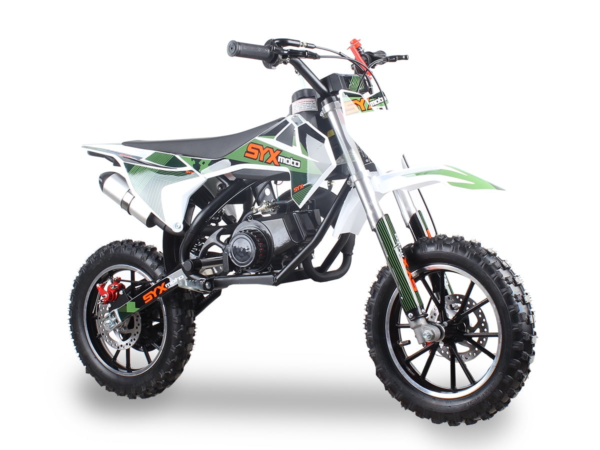 SYX MOTO Blitz Gas Powered Kids Dirt Bike, 50cc 2 Stroke, Pull