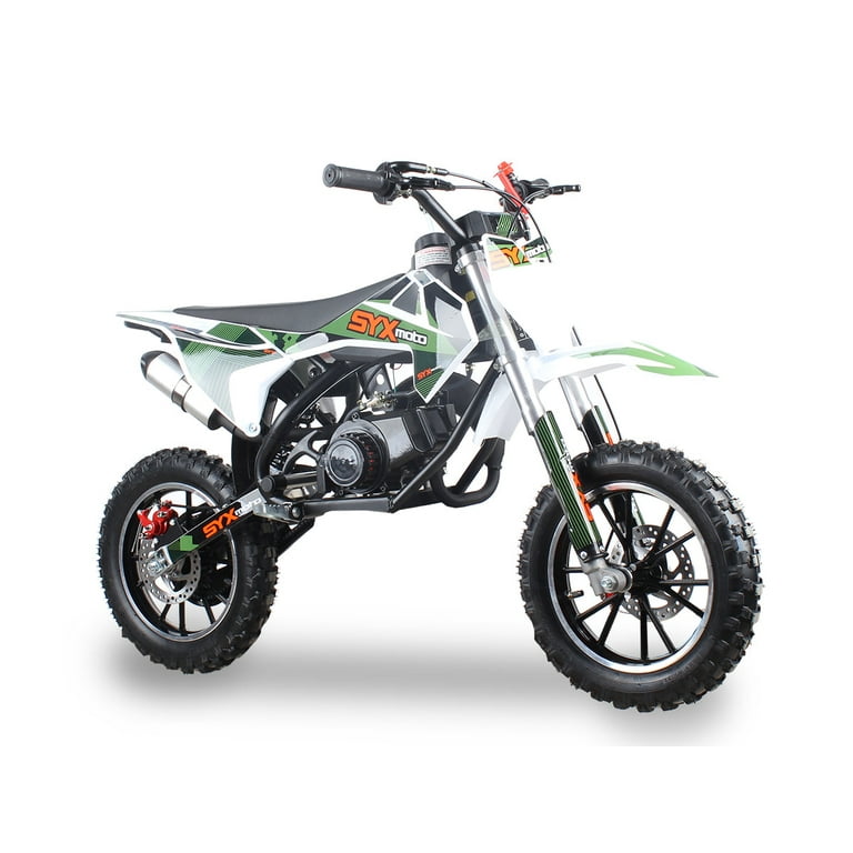 SYX MOTO Blitz Gas Powered Kids Dirt Bike, 50cc 2 Stroke, Pull