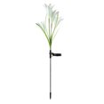 thumbnail image 2 of Lámpara de jardín forma de flor Lámpara de césped al aire libre colorida luz solar decorativa LED, blanco 2pcs Vogacara HA002386-01, 2 of 7