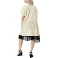 thumbnail image 5 of HAPPY BAY Women's Summer Beach Front Open Maternity Beachwear Duster Kimono Cardigan XL-XXL Ivory Lace_AB963, 5 of 5