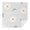 White-2, variant on 60x60in(152x152cm) Square Tablecloth, Waterproof Polyester Table Cover, Wrinkle Resistant & Washable Fabric for Dining, Kitchen, Picnic, Daisy Flowers Print