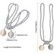 thumbnail image 2 of Juego de 2 alzapaños para cortinas - Alzapaños para cortinas trenzados Hebillas para cortinas Alzapaños para cortinas - Hebillas para cortinas - Accesorios para cortinas y persianas - Beige + Gris, 2 of 5