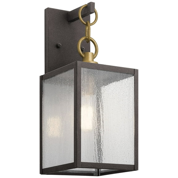 Kichler 59005 Weathered Zinc Lahden 12" Tall Outdoor Wall Sconce