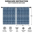 thumbnail image 2 of Blackout Kids Curtains,Blue Geometric Pattern with Elephants Childrens Insulated Curtains Set Of 2,Bedroom Essentials,Toddler Room Decor 42x54in(106x137cm), 2 of 5