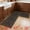 Green Flower, variant on Unique Bargains 2Pcs Non-Slip Absorbent Runner Rug Set Green Flower 24" x 16" 47" x 16"