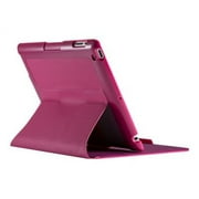 Speck FitFolio - Flip cover for tablet - vegan leather - fuchsia pink, raisin purple