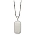 thumbnail image 3 of Chisel Stainless Steel Laser Cut Dog Tag Pendant Necklace, 3 of 6