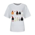 thumbnail image 5 of Rezuofi 2 Pcs Chicken Tshirt Mom Cute T Shirts Womens Short Sleeves Farm Country Casual Tee Tops, 5 of 6