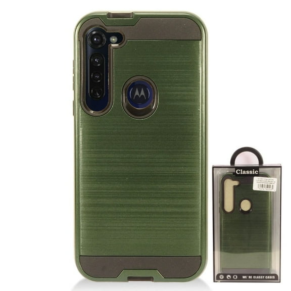 GSA Brushed Hybrid Case For Motorola Moto G Stylus 2020 XT 2043 - Green/Black