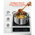thumbnail image 4 of VEVOR Portable Commercial Induction Cooktop 1800W Countertop Burner 9 Temp Levels, 4 of 9