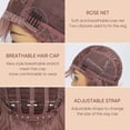 thumbnail image 6 of Short White Silver Wigs for Women Ombre Grey Wavy Bob Wig with Bangs Medium Length Synthetic Hair Water Wave Dark Roots Wig Gray Colorful Wigs（12 Inches）, 6 of 13