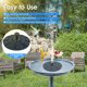 thumbnail image 5 of Bomba de fuente solar 3W Fuente de baño para pájaros al aire libre con energía solar 7 patr Irfora  Fuente, 5 of 7