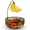 Bronze, variant on Fuleadture Fruit Basket Bowl with Banana Tree Hanger, Vegetables Storage Snacks holder Rack Bread Stand-Bronze