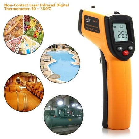 - EinCar Temperature Gun Non-contact Laser Infrared Ir Thermometer -58°f to 716°f (-50 ~ 380℃) Instant-read Handheld