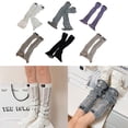 thumbnail image 2 of Milue Hollow Out Socks Knitted Leg Warmers Foot Cover Autumn Calf Gaiters for Dress, 2 of 21