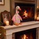 thumbnail image 5 of Figurilla de Tela Hecha a Mano de Pato Mallard – Adorno de Peluche de Poliéster Rosa y Verde con Detalles Bordados, 9.8"x5.9", Acento de Decoración Rústica para el Hogar, 5 of 6